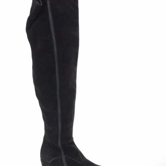 Roberto Vianni for Newman Marcus Black Suede Thigh Hugh Boots - Picture 7 of 7